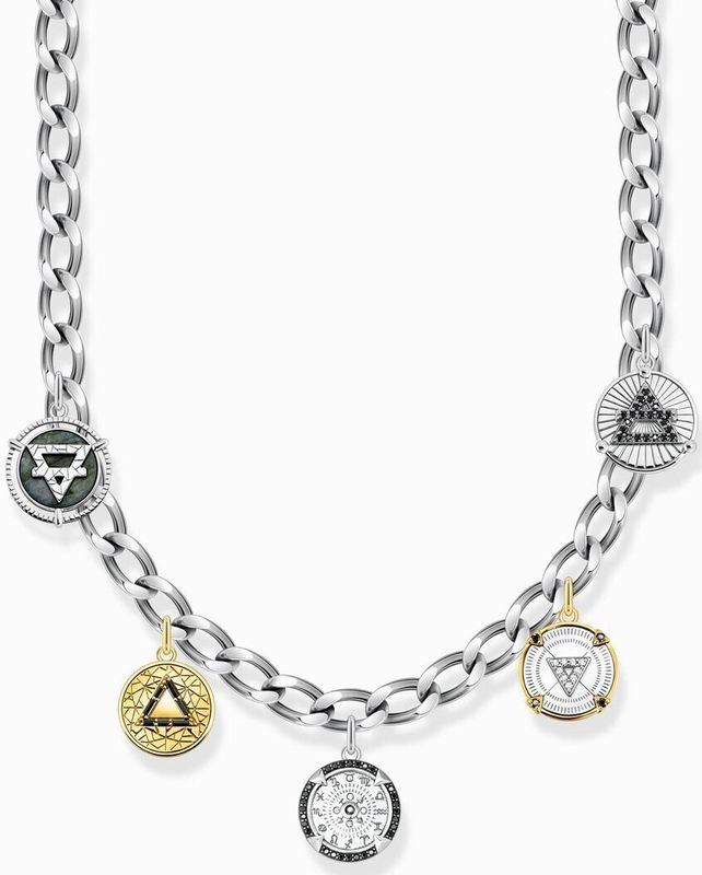 Thomas Sabo - KE2176-849 - Halsketting - Veelkleurig - 925er Zilver Geel Verguld - 50cm