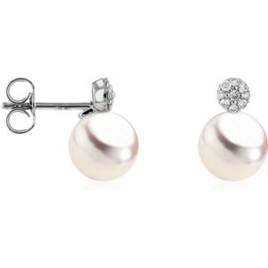 Luna-Pearls - 312.1528 - Oorbellen - Akoya parel 7,5-8mm - 14K witgoud