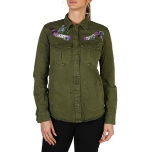 Guess - Kleding - Jassen - W83H54-DKPI - Dames - donkerolijfgroen