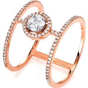 Luna Creation - Ring - Dames - 18K Roségoud - Diamant - 0.38 ct - 1I326R854-1-54