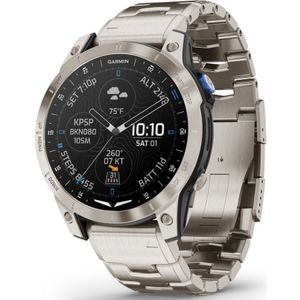 Garmin - 010-02582-51 - D2? Mach 1 - Smartwatch met geventileerde titanium band en extra zwarte siliconen band