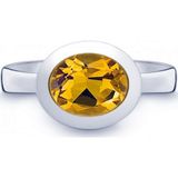 Quinn - Dames Ring - 925 / - zilver - edelsteen - 021402611