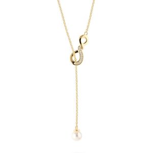 Jette - 89208020 - Ketting - Geel Verguld Gepolijst - 50 cm - 925 Zilver