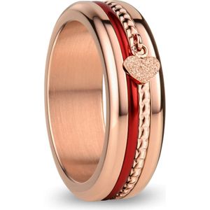 Bering Dames Ring Valentine Ringen zilver, roze goud, blauw, rood