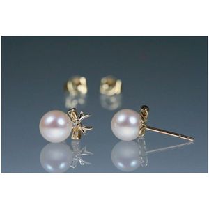 Luna-Pearls - Oorknoppen - parel - AE0033