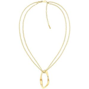 Calvin Klein - 35000684 - Ketting - Dames - geelgoud verguld - 45+5cm