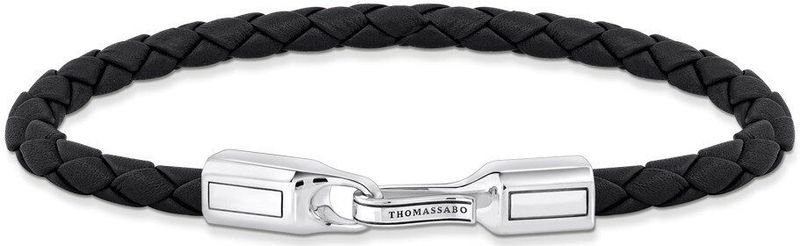 Thomas Sabo - A2149-682-11 - Armband - Zwart - Leer - Zilver