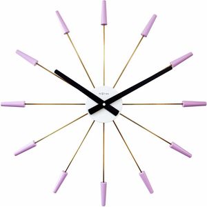 NeXtime - 2610LA - Wandklok - 58cm - violet - Plug Inn