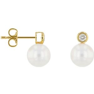 Luna-Pearls  oorsieraden Oorringen HS1478_7.5-8mm