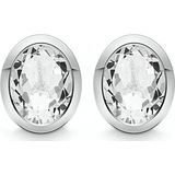 Quinn - stud oorbellen zilver met wit topaas - 036811920
