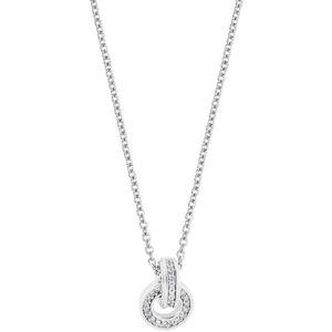 Jette - Halssieraad - Zilver - Gepolijst - Zirkoon - 48 cm