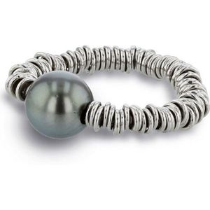 Luna-Pearls - 009.0054-53 - Ring - 925/-Zilver met Tahiti gekweekte parel - Maat 53