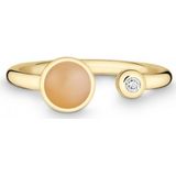 Quinn - Dames Ring - 585 / - geel goud - edelsteen - 521191649