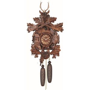 Engstler - 738/8 - Koekoeksklok - 8-daags kettinguurwerk - Notenhout - 50 cm