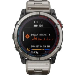 Garmin - 010-02541-61 - Smartwatch - Quatix® 7X Sapphire Solar Titan - 010-02541-61 met extra hemelsblauwe siliconen band