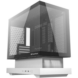 darkFlash - F1 - Computerkast - Wit - Inclusief 6 ARGB-ventilatoren