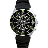 Chris Benz  Unisex horloge CB-C300-G-KBS Chronograaf, Lichtwijzer, Stopwatch, Dieptemeter, dato, maximale dieptegeheugen