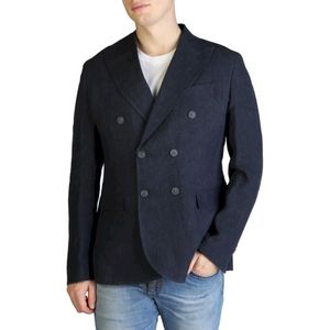 YES Zee - Heren Linnen Blazer - Blauw - Lente/Zomer Collectie