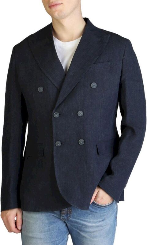 YES Zee - Heren Blazer - Blauw - Linnen