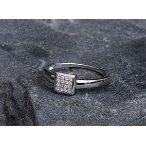 Luna-Pearls - Dames Ring - 750 / - wit goud - diamant - F_R7-02244RF0008