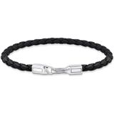 Thomas Sabo - A2147-682-11 - Armband - Zwart - Leer - Zilver