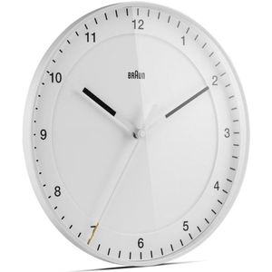 Braun BC 17 Zendergestuurde Wandklok Wit