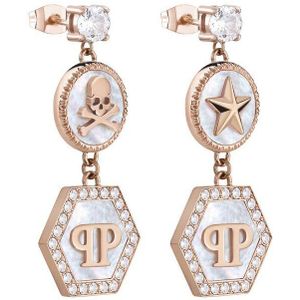 Philipp Plein - PJ2EA14EU - Oorbellen - Dames - PP BUTTONS