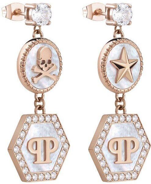 Philipp Plein - PJ2EA14EU - Oorbellen - Dames - PP BUTTONS