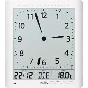 AMS Gemengd Analoog-digitaal Horloge 589 - Wi - Europee - Wit - Europees