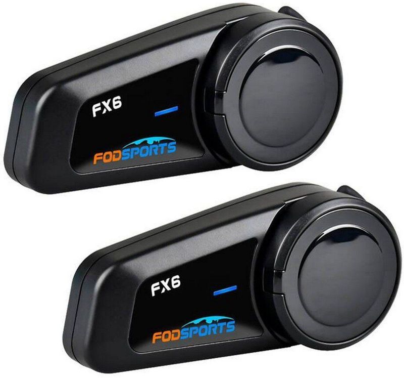 Fodsports FX6 - Intercom - 2 Eenheden - Bluetooth 5.0 - 1200 meter bereik