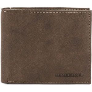 Lumberjack - Synthetisch Leren Bifold Portemonnee - Bruin - Heren