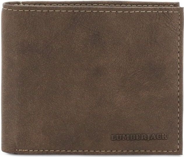 Lumberjack - Synthetisch Leren Bifold Portemonnee - Bruin - Heren