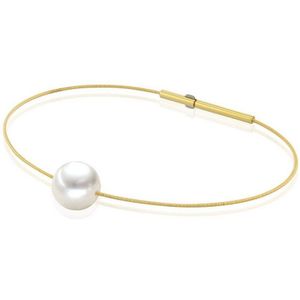Luna-Pearls - 104.0610 - Armband - 585/-Geel goud met Zoetwater gekweekte parel