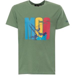 MCS - T-shirt - 10BTS003-L2301-SAGE-GXL - Heren