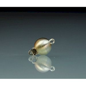Luna-Pearls - S16 - Kogelgesp - 750/- wit- en geelgoud - 8 mm