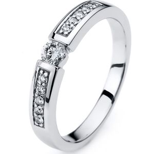 Luna Creation - Dames Ring - 585/- 14 karaat - Diamant - 1A406W454-1 - Ringmaat 54