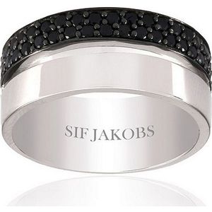 Sif Jakobs - Ring - Bedeltjes - 925 / - zilver - edelsteen - SJ-R10142-BK
