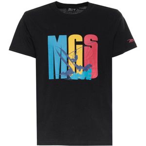MCS - T-shirt - 10BTS003-L2301-BLACK-GL - Heren