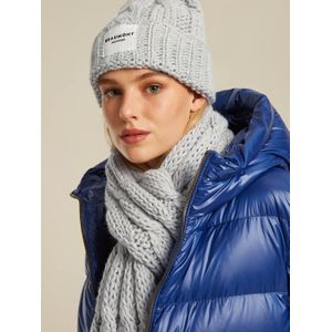 Beaumont Ava CABLE beanie soft - Grey heather - maat One Accessoire Grijs