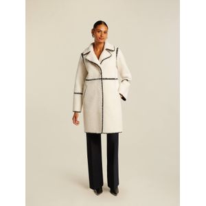 Beaumont Darina Coat - maat 36 Teddy Wit