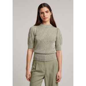 Beaumont ALEX Pullover - soft khaki green - maat XS Top Groen