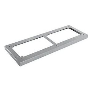 Schäfer Shop Genius stalen sokkel TETRIS WOOD, voor rekken/kasten B 1000 mm, aluminium wit