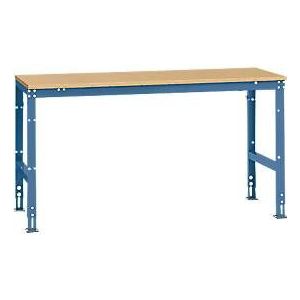 Manuflex basistafel UNIVERSAL Standaard, tafelblad multiplex, 1750 x 800, briljantblauw