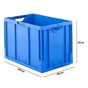 Eurobox serie LTB 6420, van PP, inhoud 82,3 l, zonder deksel, blauw