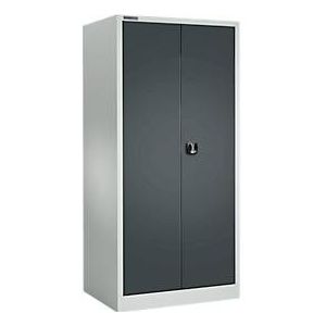 Schäfer Shop Select materiaalkast MSI 2609 S, versterkte uitvoering, tot 100 kg/plank, B 950 x D 600 x H 1935 mm, lichtgrijs/antracietgrijs