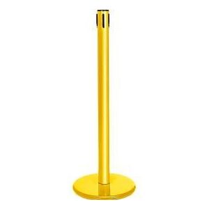 Afzetpaal GLA45, zonder trekband, H 955 mm, met lege cassette, geel