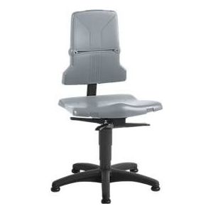 Werkstoel bimos SINTEC 2, permanent contact met zitneiging-/zitdiepteverstelling, orthozitting, zonder armleuningen, met glijders
