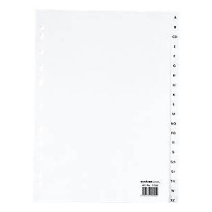 Schäfer Shop  Select PP ordner-indexbladen, A4-formaat, letters A-Z (20 vakken), wit