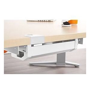 Schäfer Shop Genius kabelgoot PLANOVA ERGOSTYLE, tafel 135°, wit