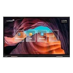 Legamaster EVOLVE2 ETX-7540 EU-bedrijfsmonitor, 75', 4K UHD 3840 x 2160 px, Android 13, intuïtieve aanraakfunctie, HDMI/USB/LAN/WLAN, Google-gecertificeerd